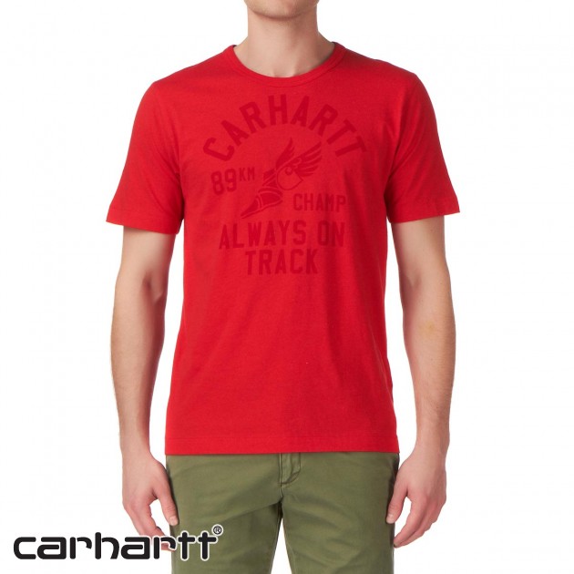 Mens Carhartt 89K Champ T-Shirt - Red