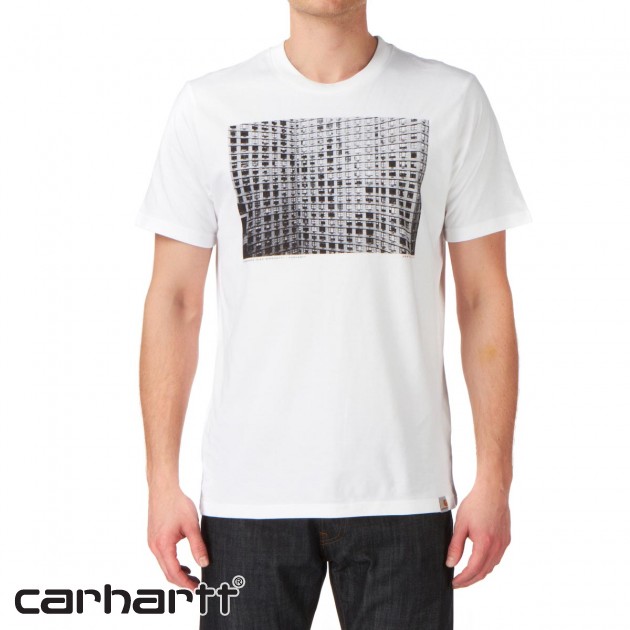 Mens Carhartt Building T-Shirt - White