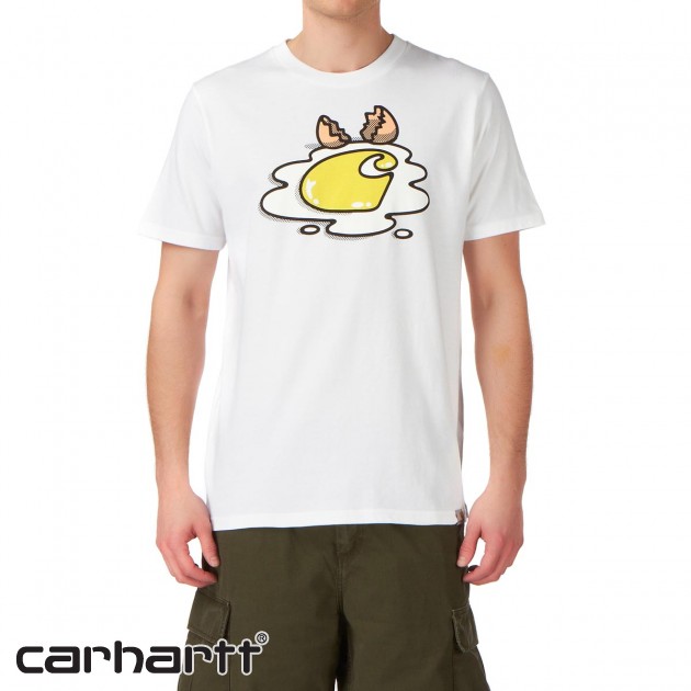 Mens Carhartt Egghartt T-Shirt - White