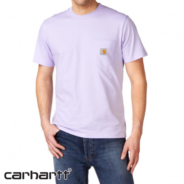 Mens Carhartt Pocket T-Shirt - Lilac