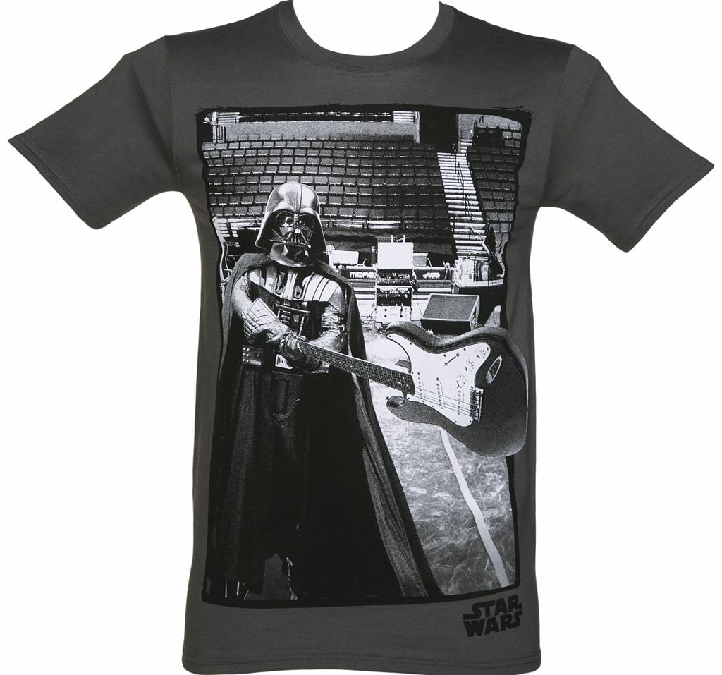 Mens Charcoal Darth Vader Guitar Smashing Star