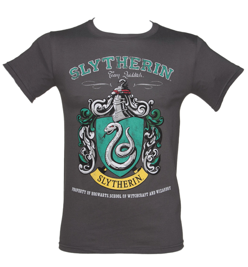 Mens Charcoal Harry Potter Slytherin Team