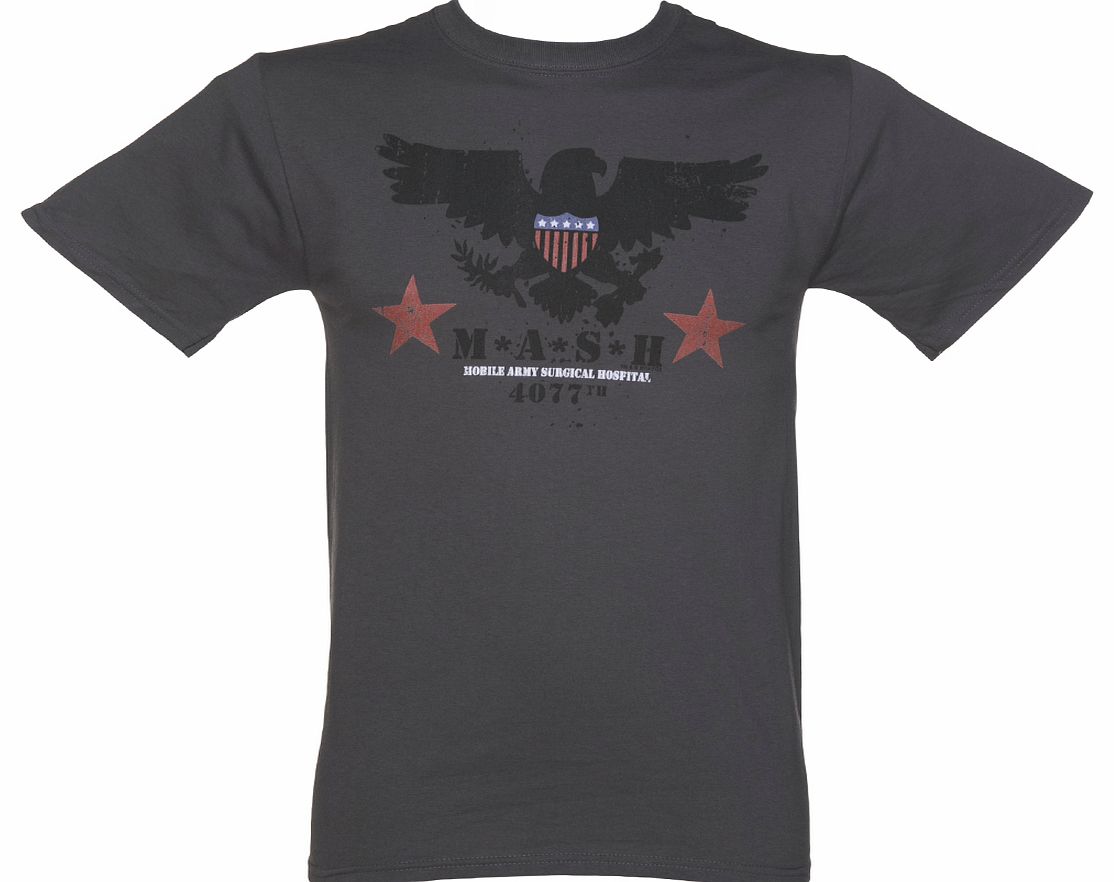 Charcoal M*A*S*H Eagle Logo T-Shirt