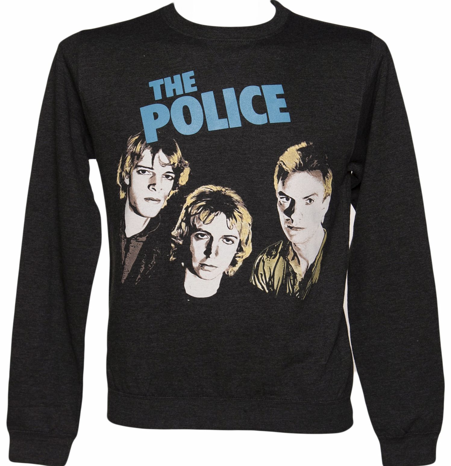 Mens Charcoal The Police Sweater