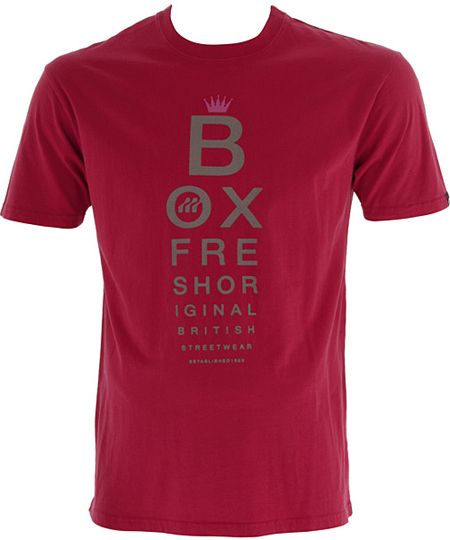 Boxfresh Leppard Red Mens T-Shirt