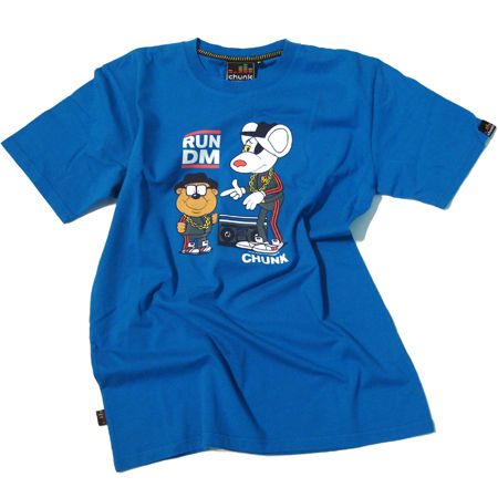 Mens Clothing Chunk RUN DM Danger Mouse Royal Blue T-Shirt