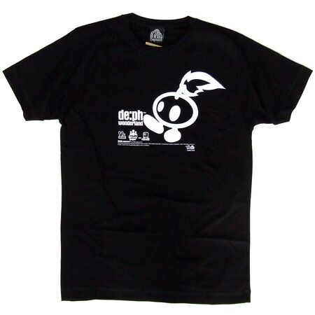 Mens Clothing Dephect Wonderland Black T-Shirt