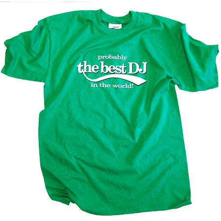 Men`s Clothing DMC The Best DJ Green T-Shirt
