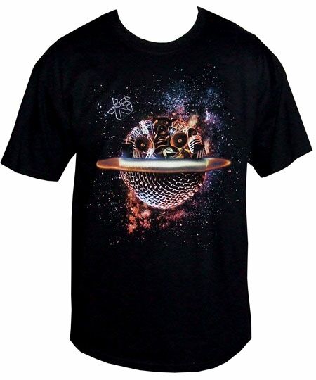 Men`s Clothing Exact Science Planet Rock Black T-Shirt