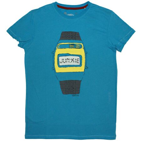 Mens Clothing Joystick Junkies Digital Junkie Aqua Blue T-Shirt