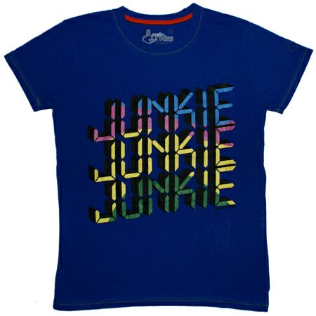 Mens Clothing Joystick Junkies Junkie Junkie Blue T-Shirt