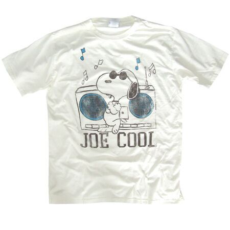 Mens Clothing Junk Food Joe Cool Sugar White T-Shirt