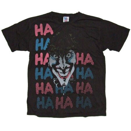 Junk Food Joker HA HA Black Wash T-Shirt