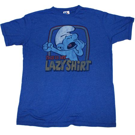 Mens Clothing Junk Food Lazy Shirt Liberty Blue Mens T-Shirt