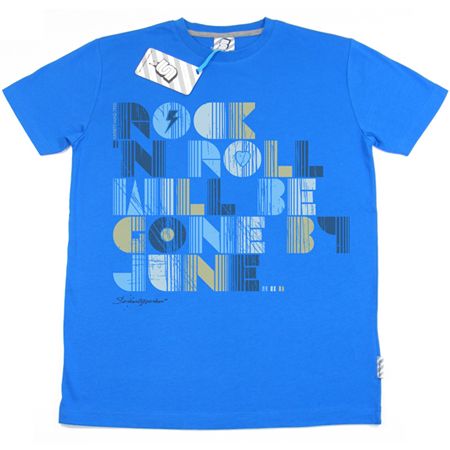 SeventySeven Rock N Roll Electric Blue T-Shirt