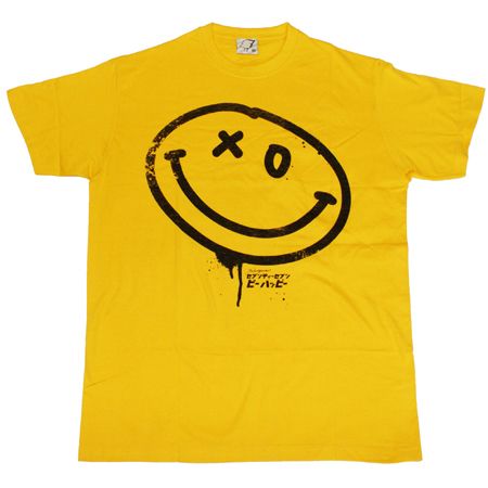 Mens Clothing SeventySeven Smiley Face Gold T-Shirt