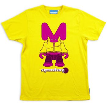Supremebeing CMYK M Bod Yellow Mens T-Shirt