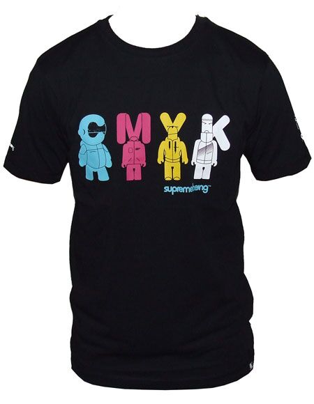 Supremebeing CMYK Toys Black T-Shirt