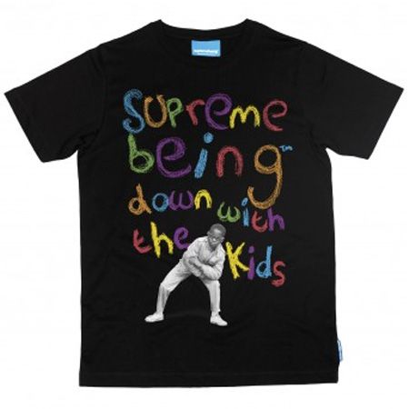 Mens Clothing Supremebeing Down With The Kids Black T-Shirt