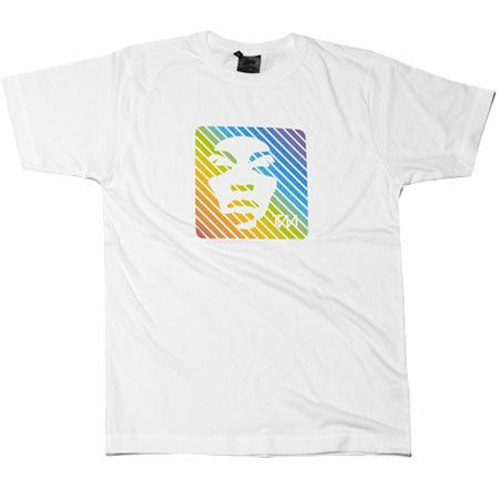 Men`s Clothing Supremebeing Rainbow Icon White T-Shirt
