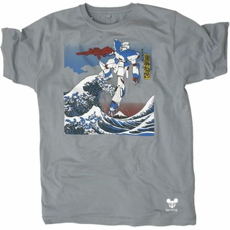 Men`s Clothing Terratag Great Wave Grey T-Shirt