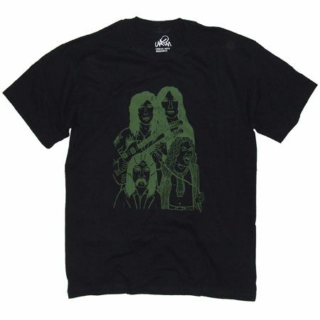 Men`s Clothing UARM Led Zepplin Green Black T-Shirt