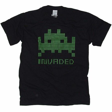 UARM Space Invader Green Black T-Shirt