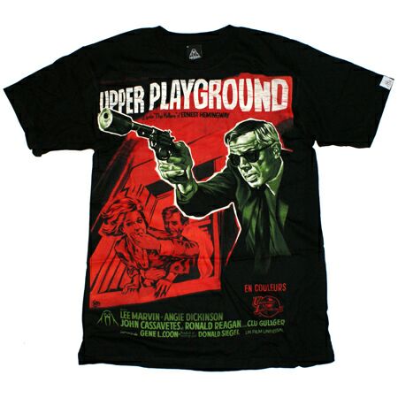 Mens Clothing Upper Playground Noir Black T-Shirt