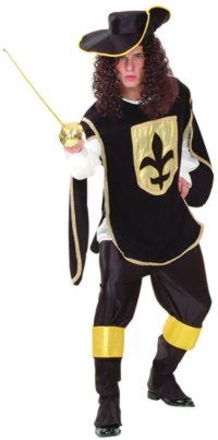 Mens Costume: Musketeer Black