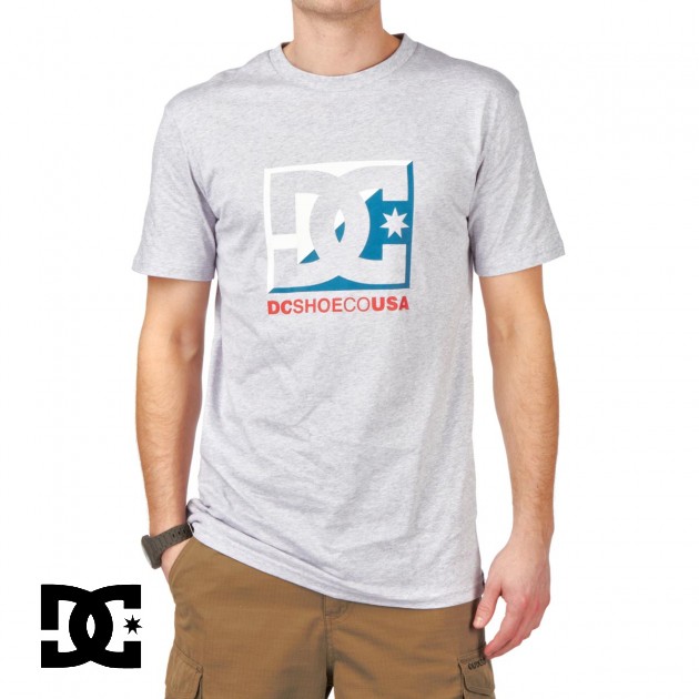 DC Cross Star T-Shirt - Heather Grey