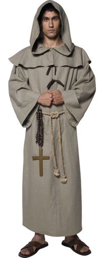 Mens Deluxe Costume: Friar Tuck