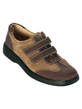 Mens Derby Shoes with 2 Touch and Close Tabs