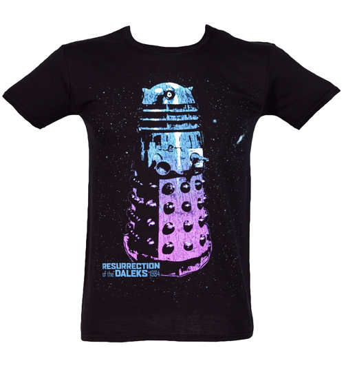Mens Dr Who Dalek Black T-Shirt