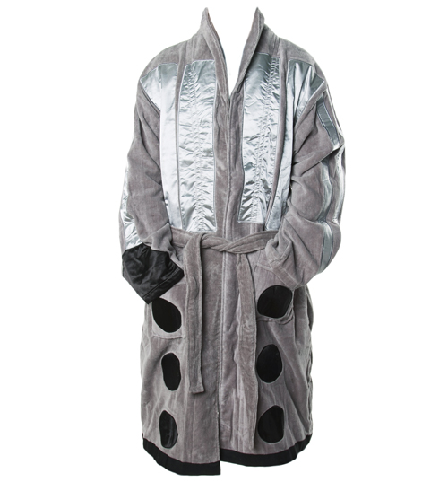Mens Dr Who Silver Dalek Jacquard Dressing