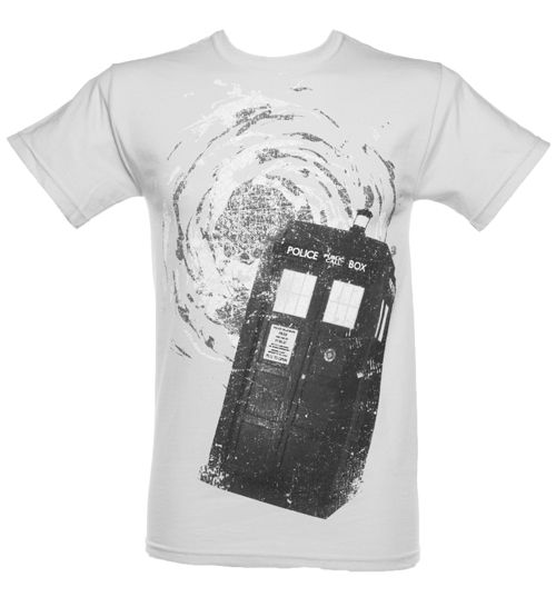 Mens Dr Who Spinning Tardis T-Shirt
