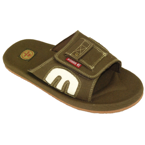 Etnies Bottle Slip On Sandals. Chocolate Gum