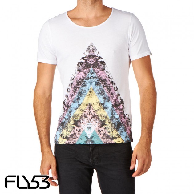 Mens Fly 53 Trimontage T-Shirt - White