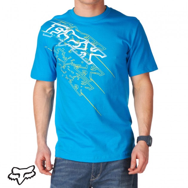Mens Fox Fastbreak T-Shirt - Electric Blue