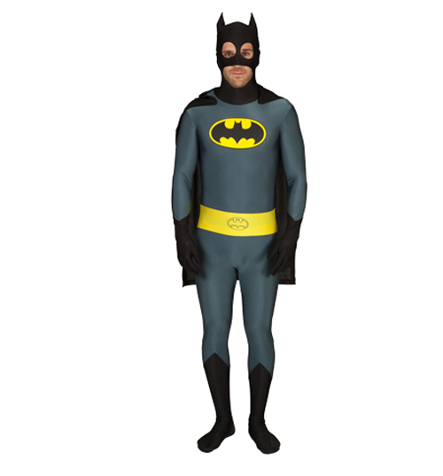 Mens Full Body Batman Zentai Skin Suit