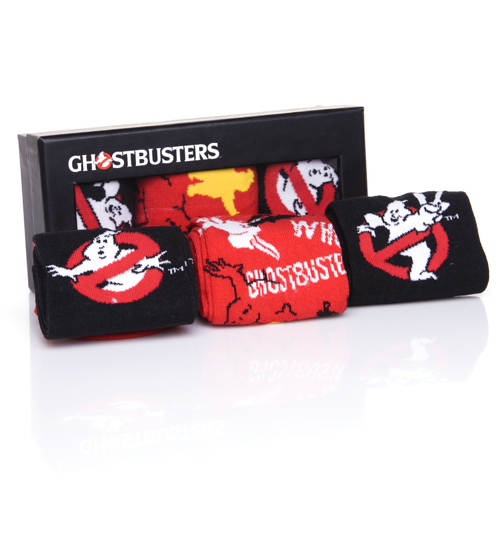 Mens Ghostbusters 3pk Assorted Socks Gift Set