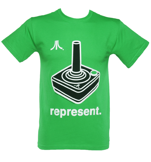 Mens Green Atari Represent Controller T-Shirt