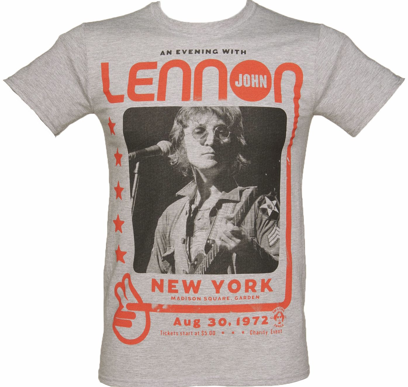 Grey An Evening With John Lennon T-Shirt