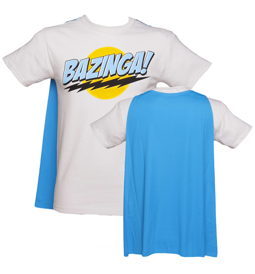 Grey Big Bang Theory Bazinga Caped