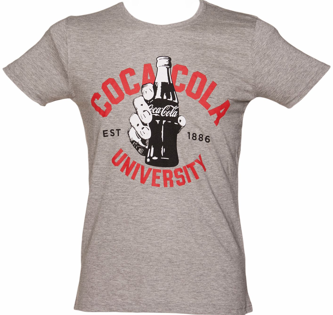 Mens Grey Marl Coca-Cola University T-Shirt
