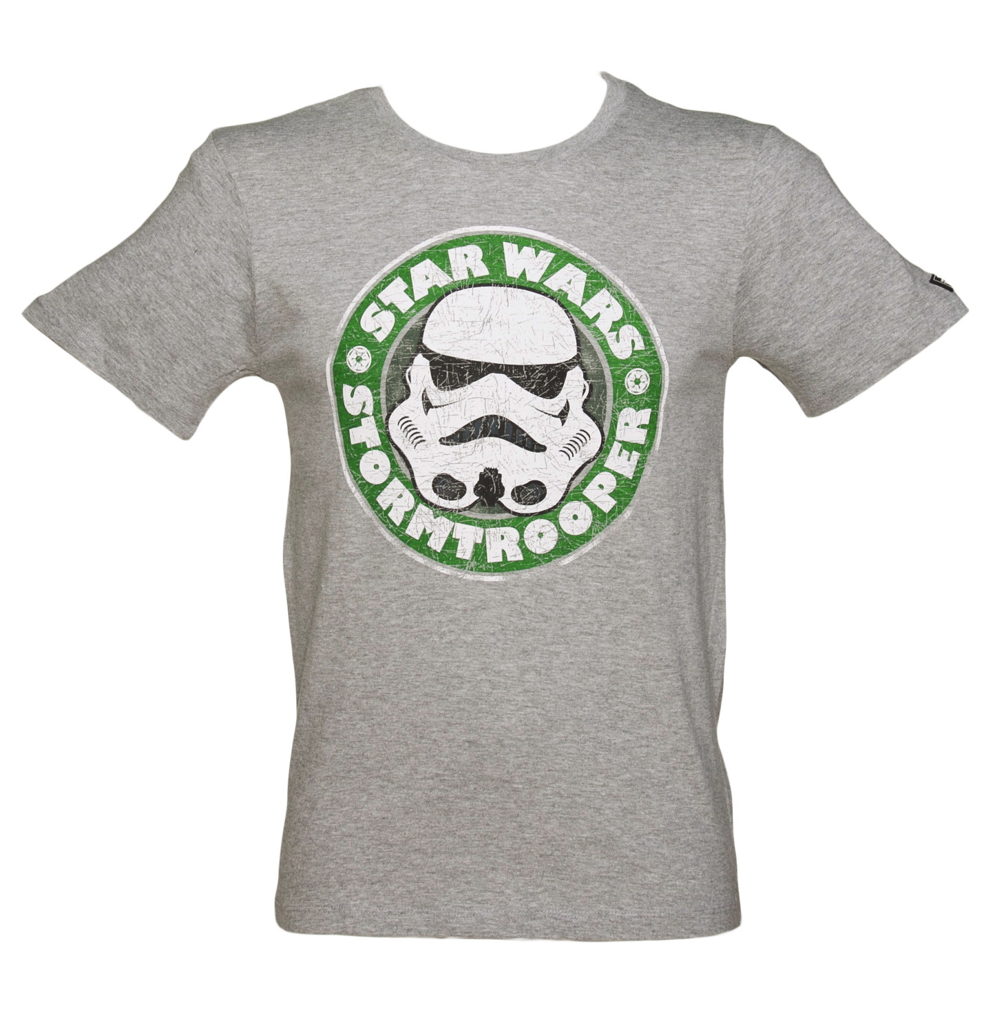 Mens Grey Stormtrooper Emblem Star Wars