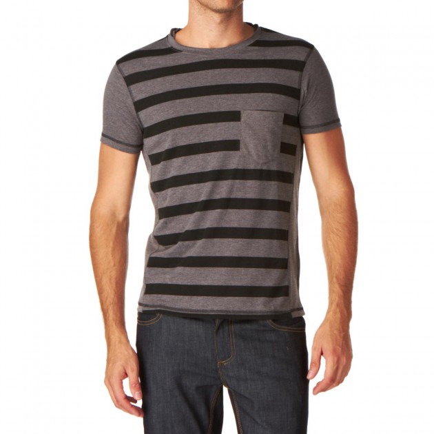 Jack and Jones Coin T-Shirt - Mid Grey