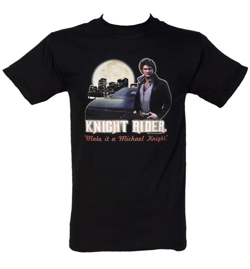 Mens Kitt And Michael Knight Rider T-Shirt
