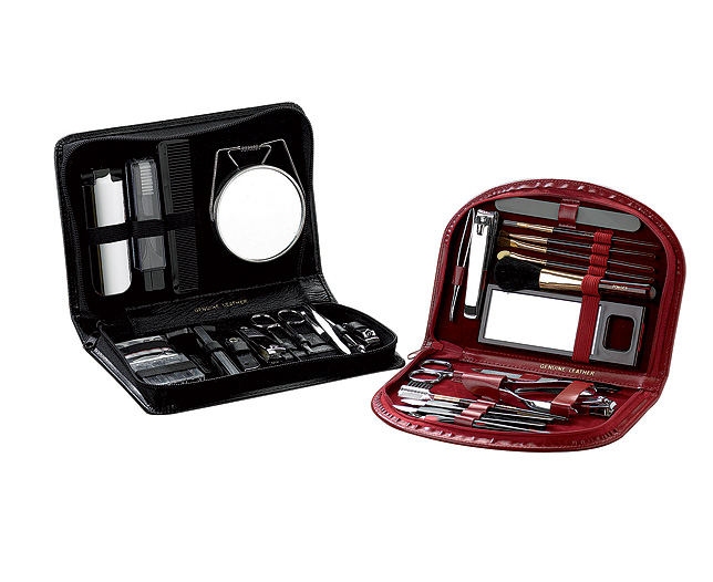 mens Leather Care Kit Black Personalised