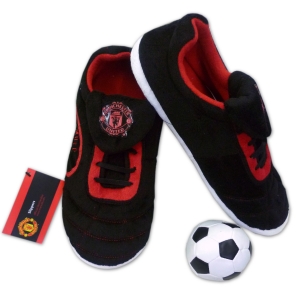 Mens Manchester United Slippers with Ball