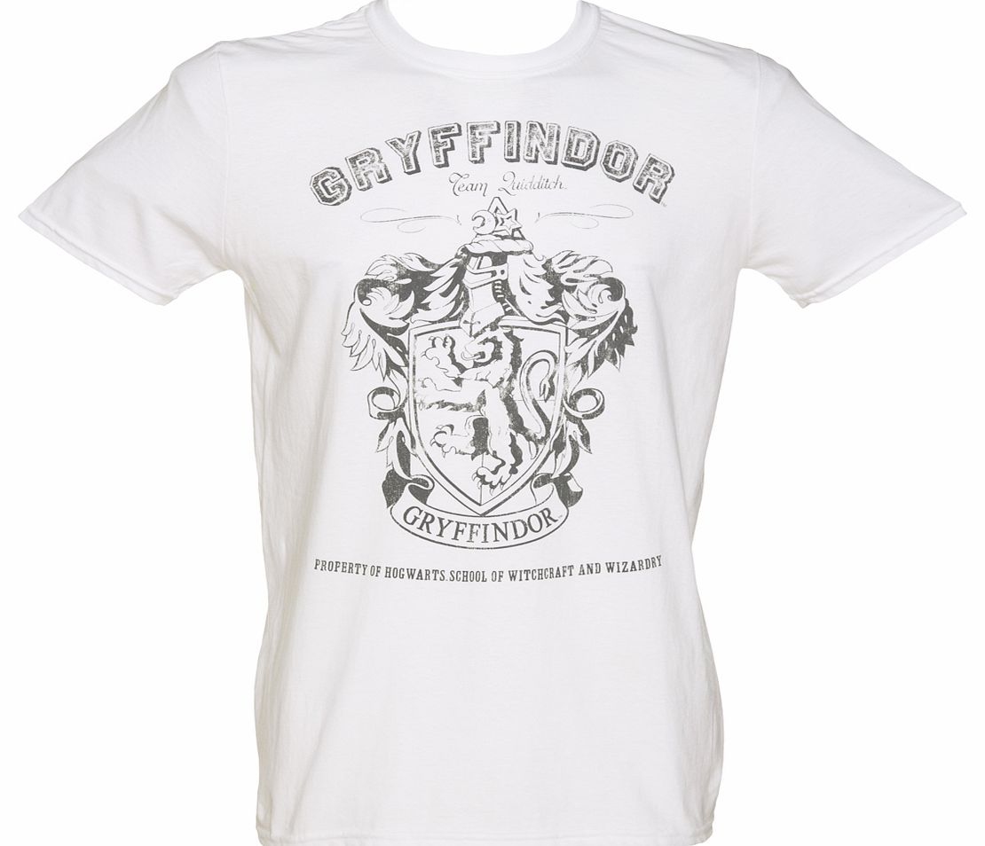Mens Monochrome Harry Potter Gryffindor T-Shirt